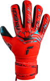 Reusch Attrakt Gold X Finger Support Junior 5372950 3333 black red front